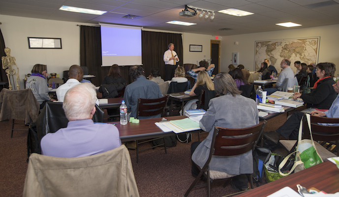 Tim Simmerman Sierra teaching in Academy classroom